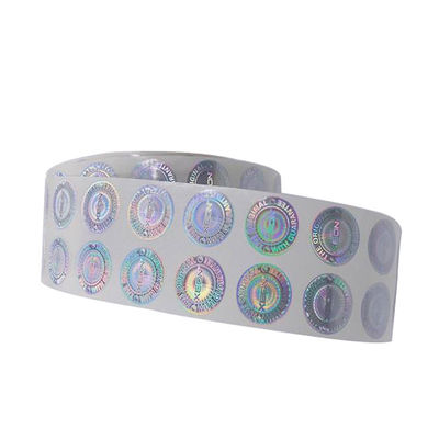 kwaliteit  Custom Heat Sensitive Adhesive Laser Hologram Heat Transparent Film Label Sticker fabriek